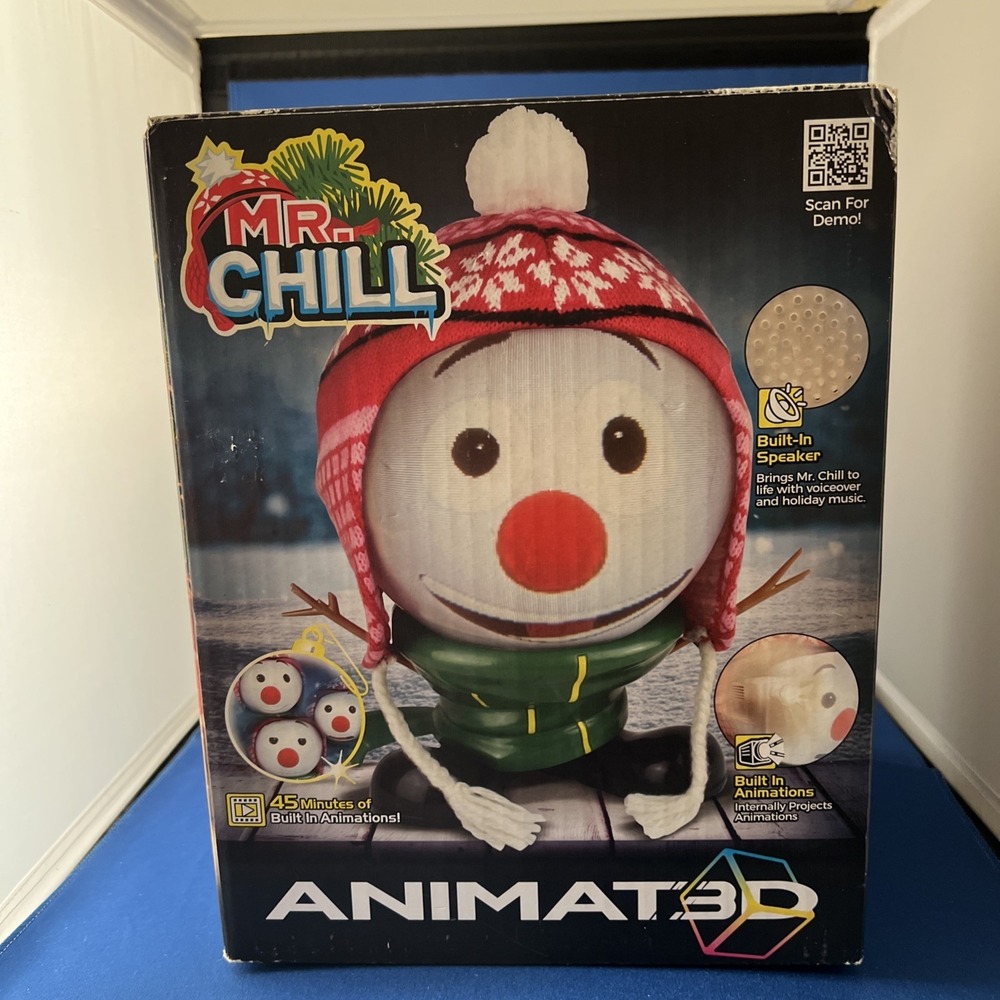 Mr. Chill Animated Snowman Christmas Decoration Talking Singing Joking